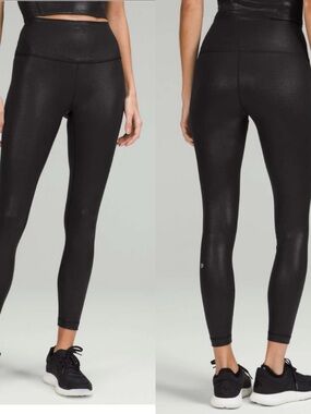 NWT Lululemon Wunder Train High-Rise Tight 25" Foil 10 Limited Edition Sold out